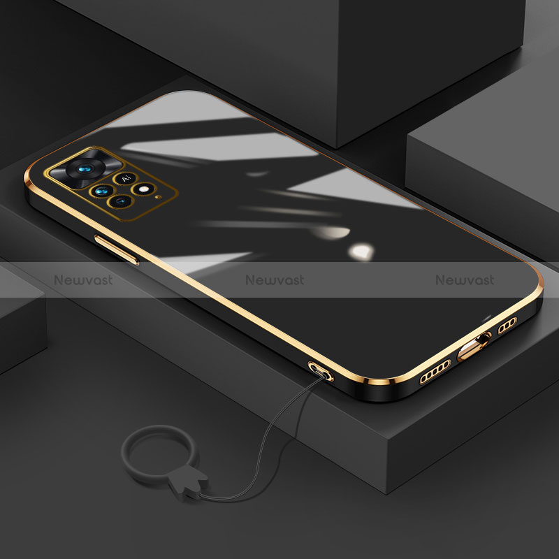 Ultra-thin Silicone Gel Soft Case Cover S01 for Xiaomi Redmi Note 11 Pro 5G Black