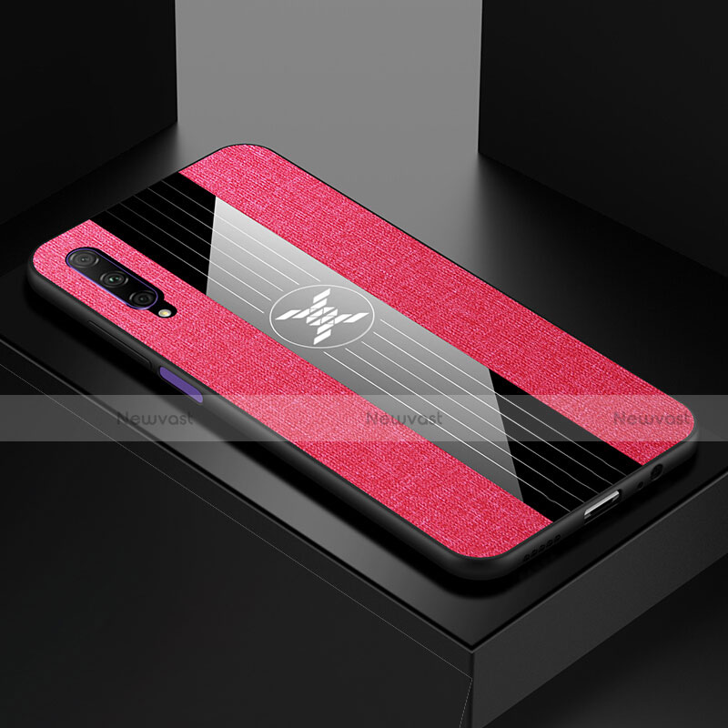 Ultra-thin Silicone Gel Soft Case Cover S02 for Huawei Honor 9X Pro Hot Pink