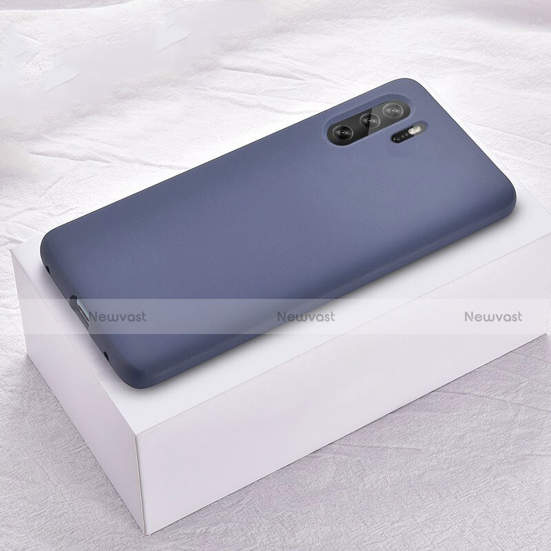 Ultra-thin Silicone Gel Soft Case Cover S02 for Huawei P30 Pro Blue