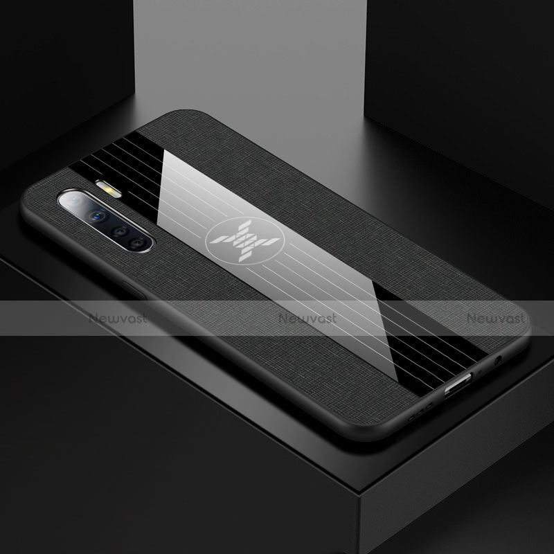 Ultra-thin Silicone Gel Soft Case Cover S02 for Oppo A91 Black