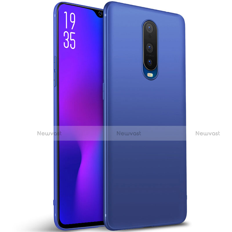 Ultra-thin Silicone Gel Soft Case Cover S02 for Oppo RX17 Pro Blue