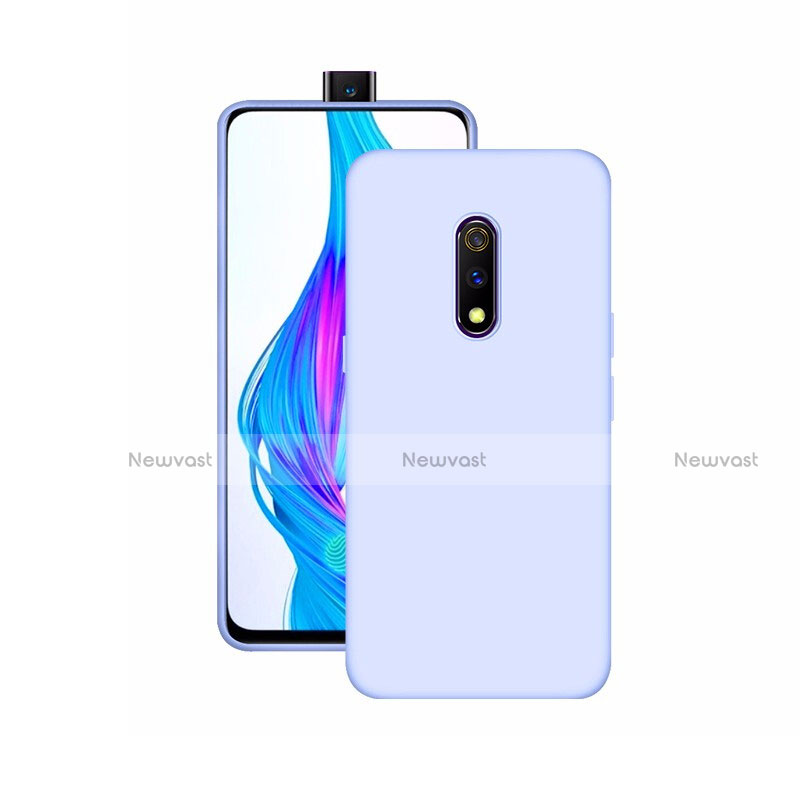 Ultra-thin Silicone Gel Soft Case Cover S02 for Realme X Sky Blue