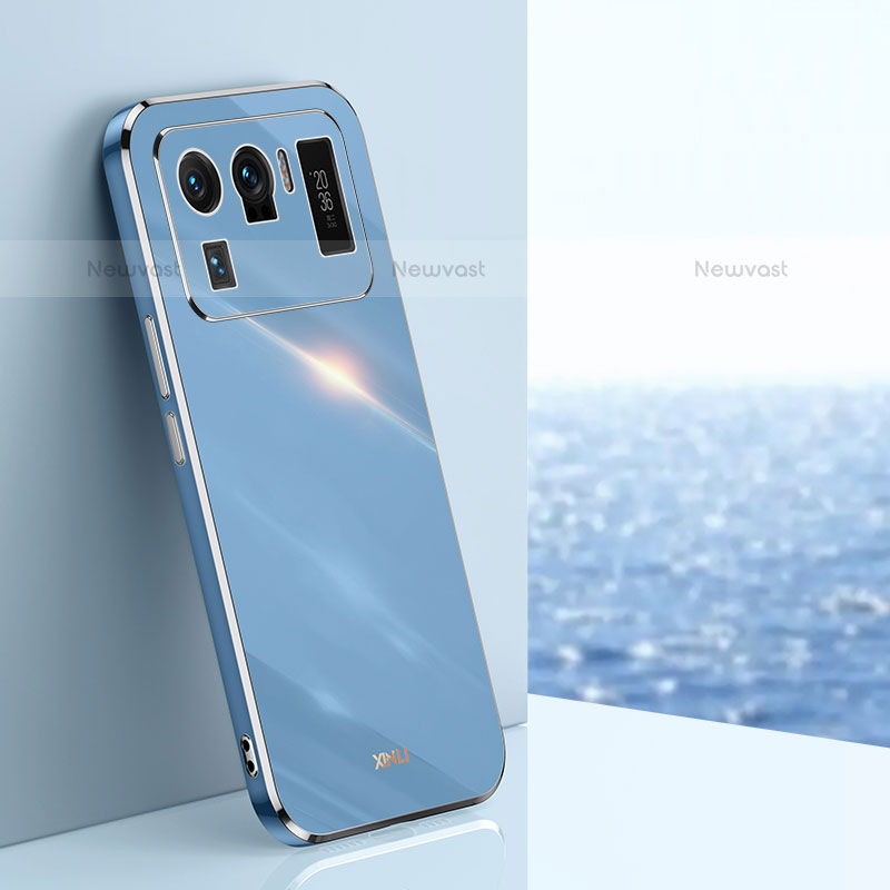 Ultra-thin Silicone Gel Soft Case Cover S02 for Xiaomi Mi 11 Ultra 5G Blue
