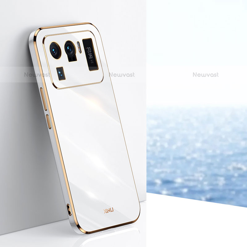 Ultra-thin Silicone Gel Soft Case Cover S02 for Xiaomi Mi 11 Ultra 5G White