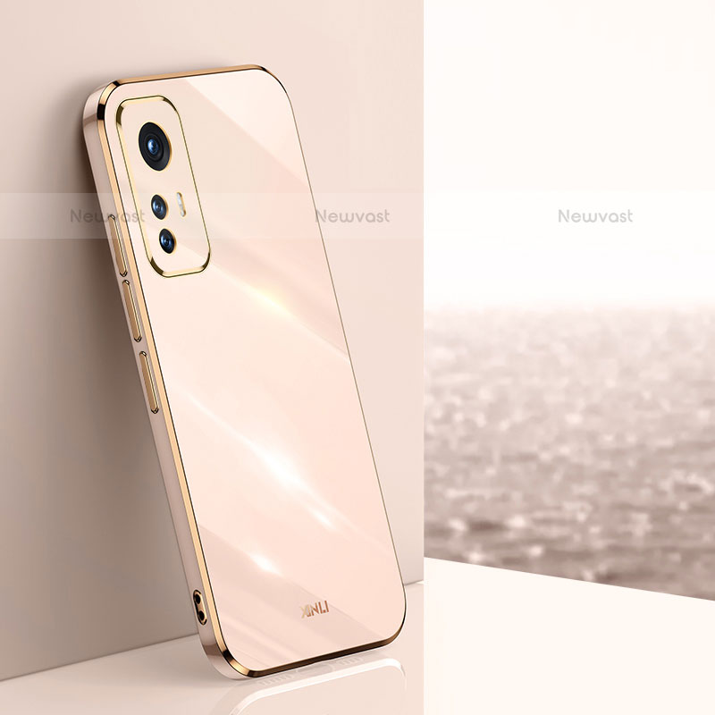 Ultra-thin Silicone Gel Soft Case Cover S02 for Xiaomi Mi 12S 5G Gold