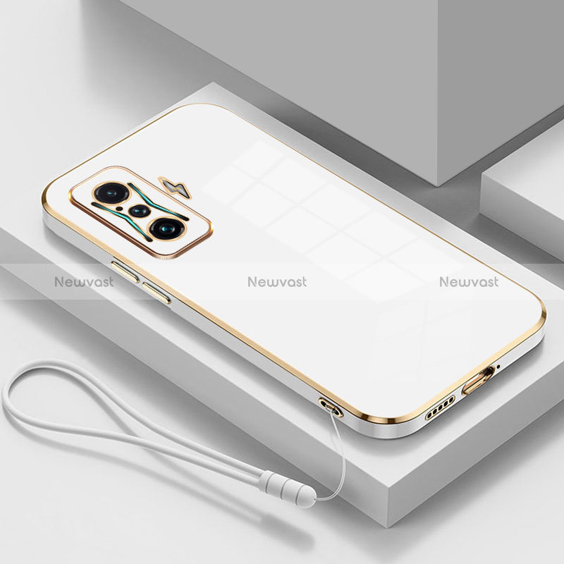 Ultra-thin Silicone Gel Soft Case Cover S02 for Xiaomi Poco F4 GT 5G White