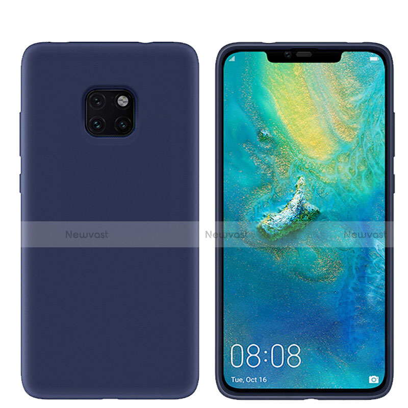 Ultra-thin Silicone Gel Soft Case Cover S03 for Huawei Mate 20 Pro Blue