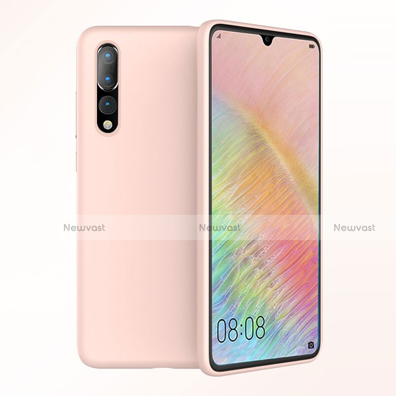 Ultra-thin Silicone Gel Soft Case Cover S03 for Huawei P20 Pro Rose Gold