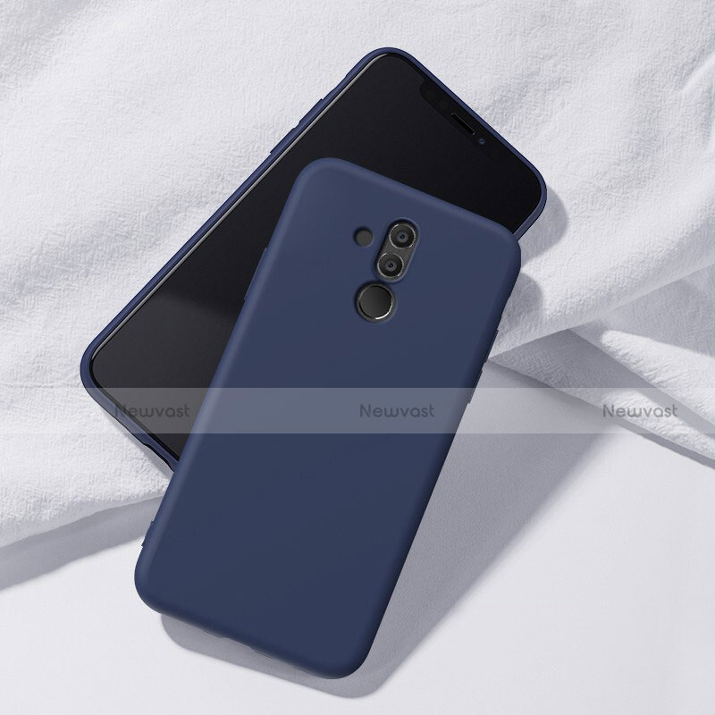 Ultra-thin Silicone Gel Soft Case Cover S04 for Huawei Mate 20 Lite Blue