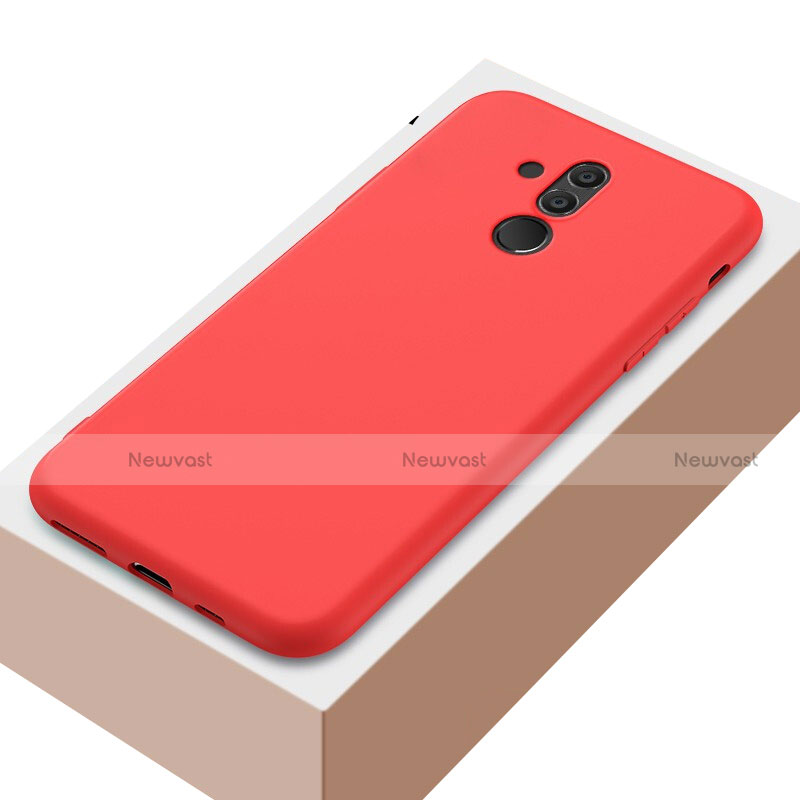 Ultra-thin Silicone Gel Soft Case Cover S04 for Huawei Mate 20 Lite Red