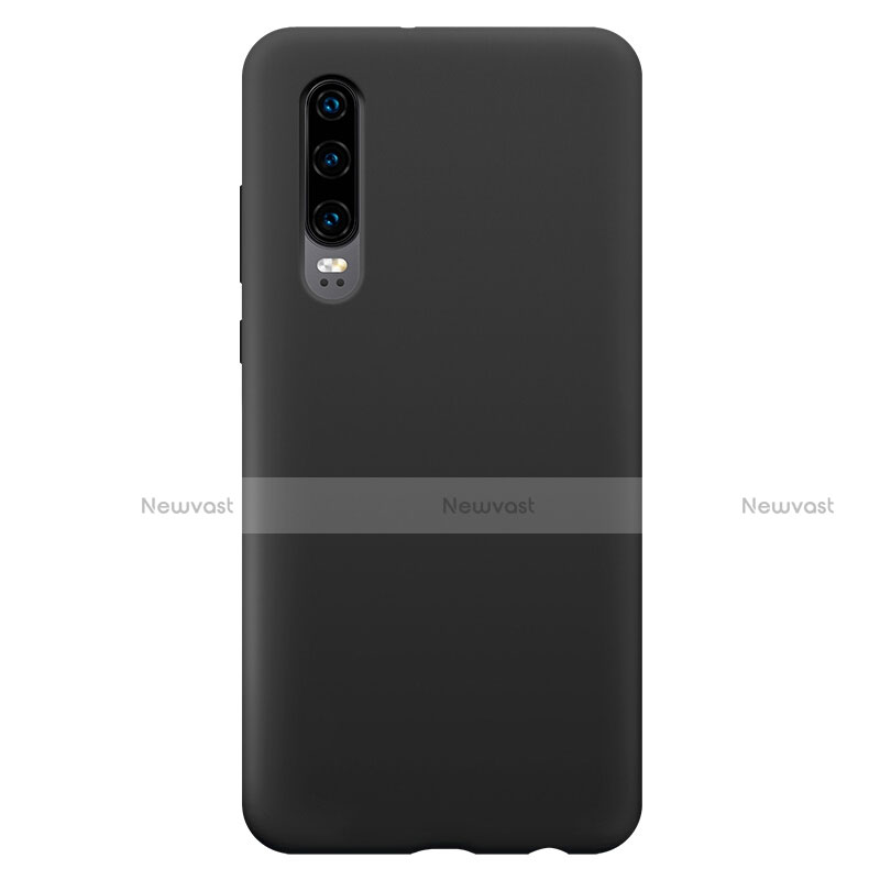 Ultra-thin Silicone Gel Soft Case Cover S04 for Huawei P30 Black