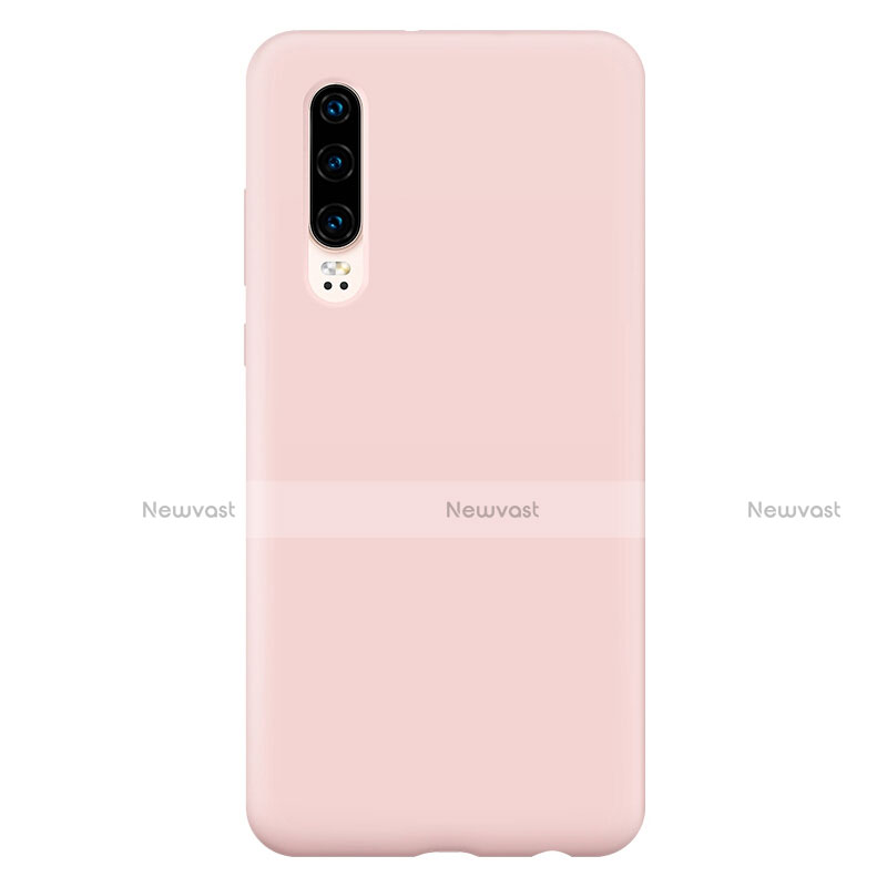 Ultra-thin Silicone Gel Soft Case Cover S04 for Huawei P30 Pink