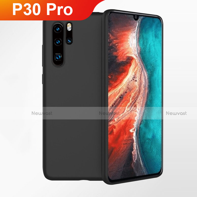 Ultra-thin Silicone Gel Soft Case Cover S04 for Huawei P30 Pro Black