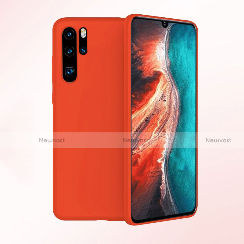Ultra-thin Silicone Gel Soft Case Cover S04 for Huawei P30 Pro Red
