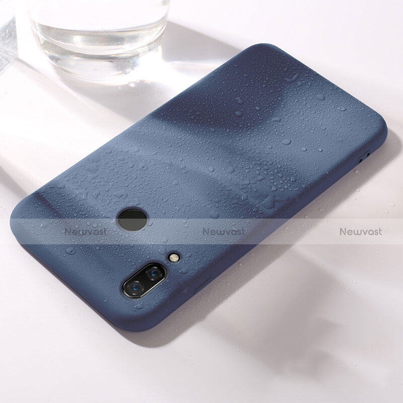 Ultra-thin Silicone Gel Soft Case Cover S05 for Huawei Honor 8X Blue