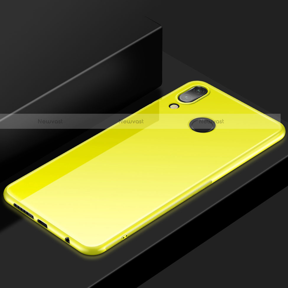 Ultra-thin Silicone Gel Soft Case Cover S05 for Huawei P20 Lite Yellow