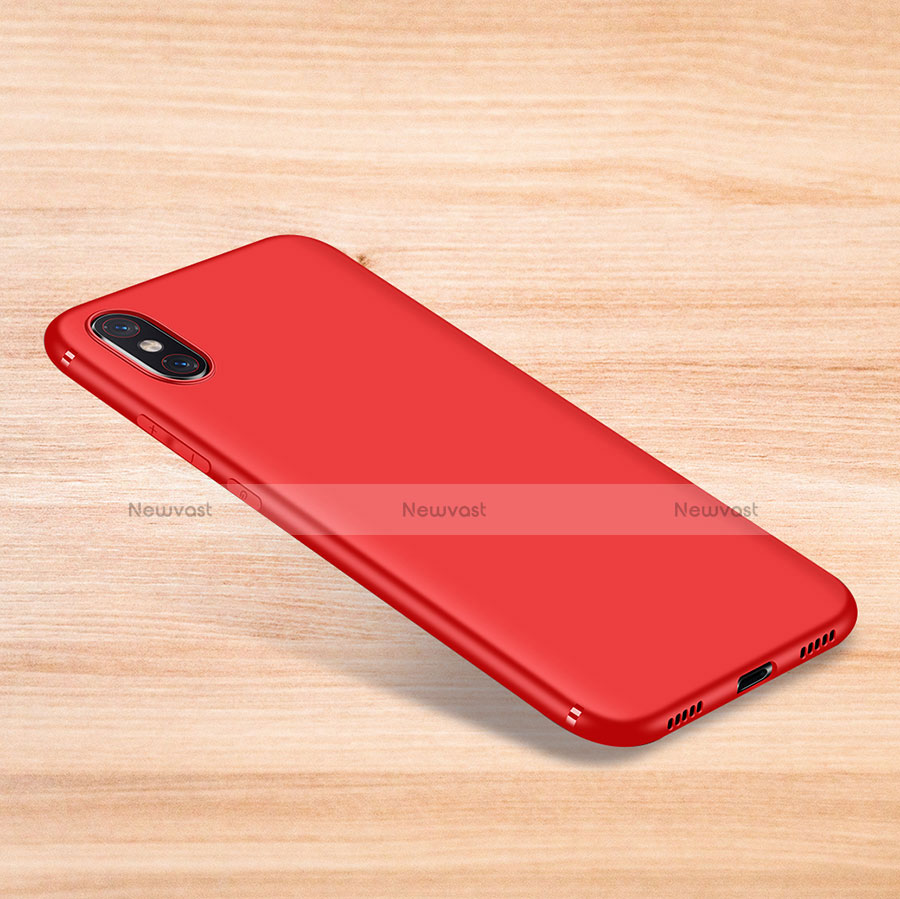 Ultra-thin Silicone Gel Soft Case Cover S06 for Xiaomi Mi 8 Explorer Red