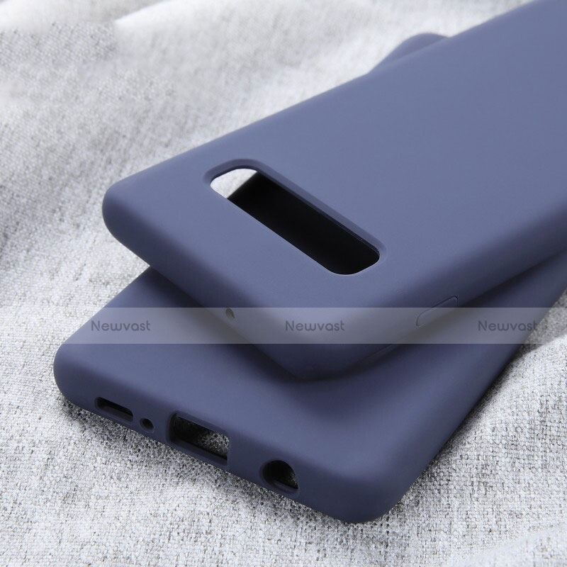 Ultra-thin Silicone Gel Soft Case Cover U01 for Samsung Galaxy S10 5G Blue