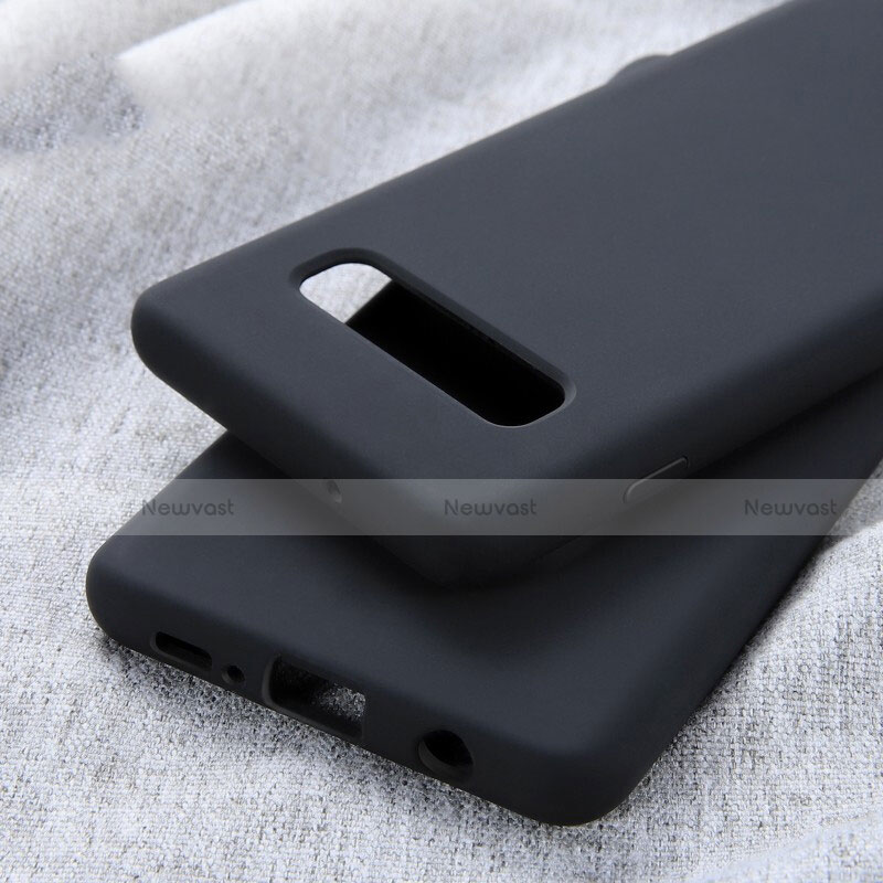 Ultra-thin Silicone Gel Soft Case Cover U01 for Samsung Galaxy S10 Plus Black