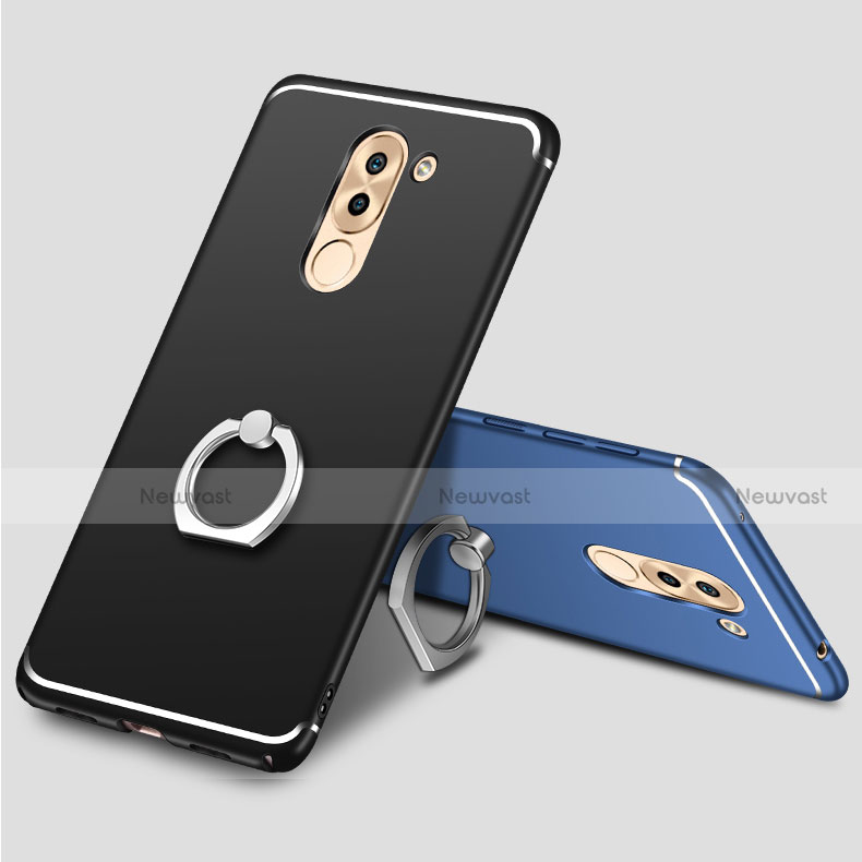 Ultra-thin Silicone Gel Soft Case Cover with Finger Ring Stand for Huawei GR5 (2017)