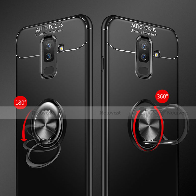 Ultra-thin Silicone Gel Soft Case Cover with Finger Ring Stand for Samsung Galaxy A9 Star Lite