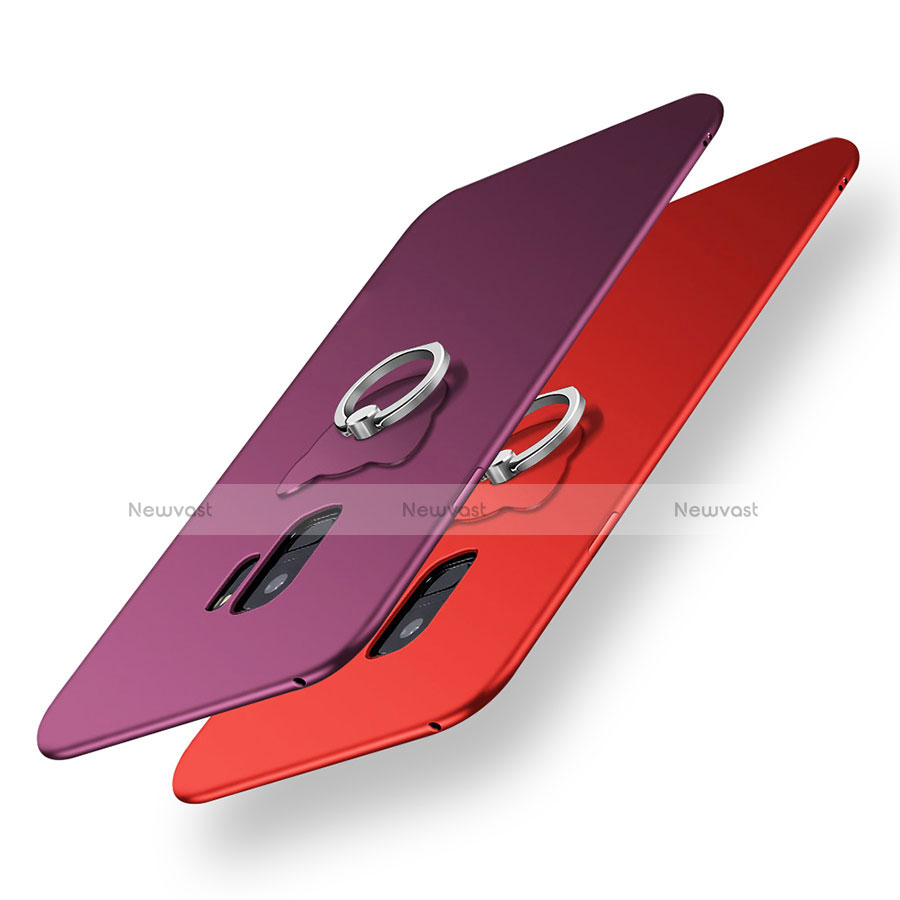 Ultra-thin Silicone Gel Soft Case Cover with Finger Ring Stand for Samsung Galaxy S9