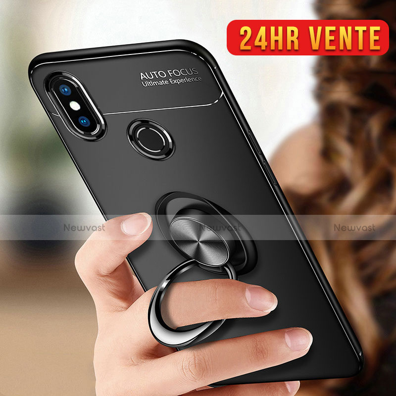 Ultra-thin Silicone Gel Soft Case Cover with Finger Ring Stand for Xiaomi Mi 6X