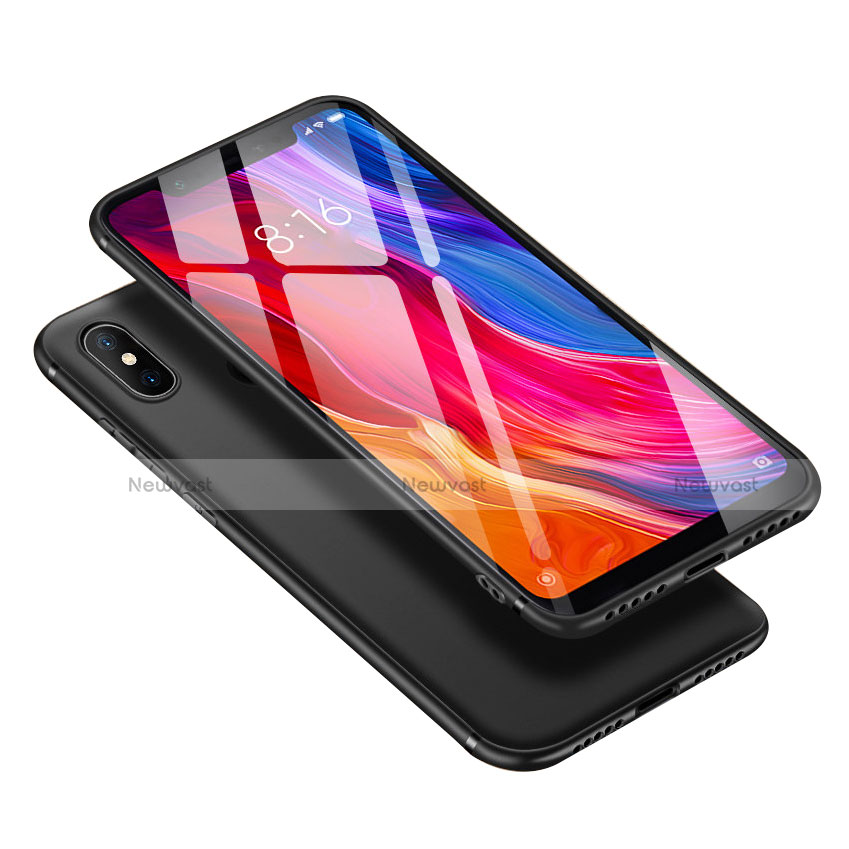 Ultra-thin Silicone Gel Soft Case Cover with Finger Ring Stand for Xiaomi Mi 8