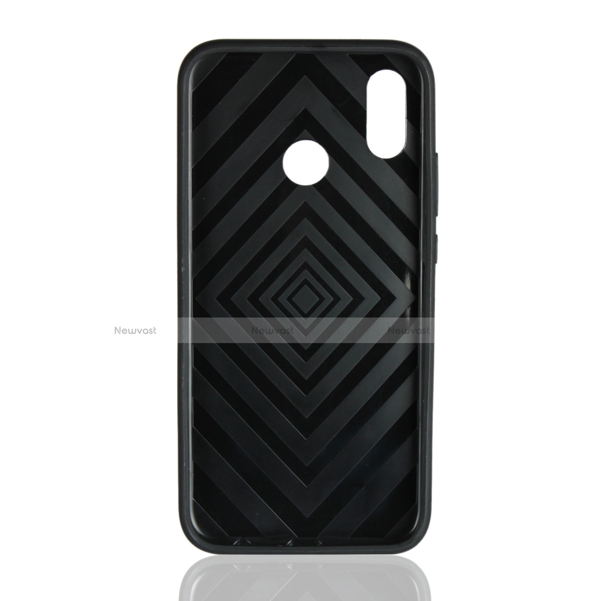 Ultra-thin Silicone Gel Soft Case Cover with Magnetic Finger Ring Stand A02 for Huawei Nova 3e