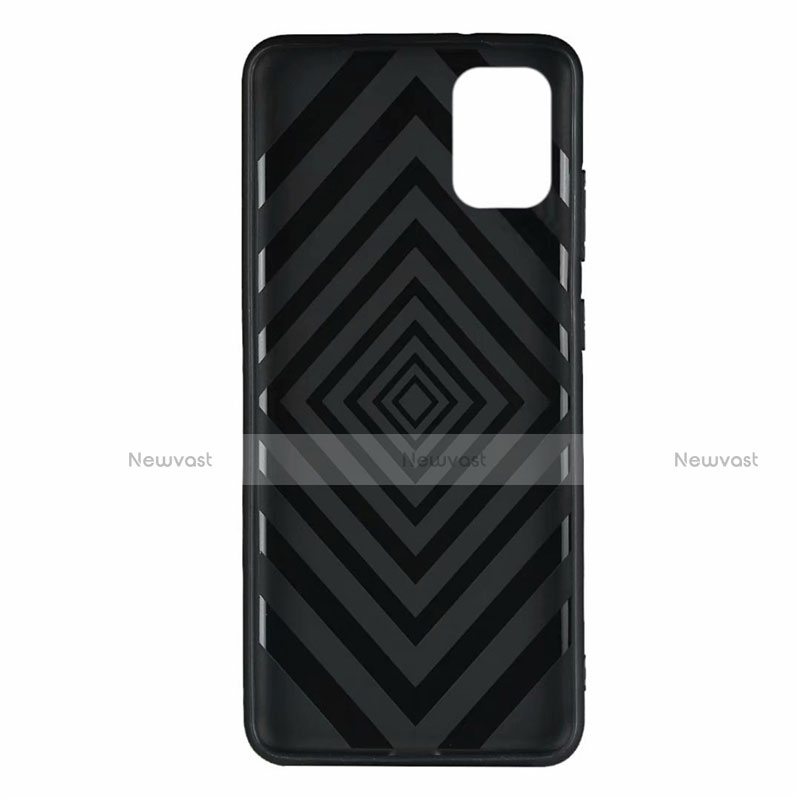 Ultra-thin Silicone Gel Soft Case Cover with Magnetic Finger Ring Stand A03 for Samsung Galaxy A71 5G