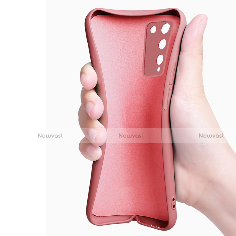 Ultra-thin Silicone Gel Soft Case Cover with Magnetic Finger Ring Stand for Huawei Honor 30 Lite 5G