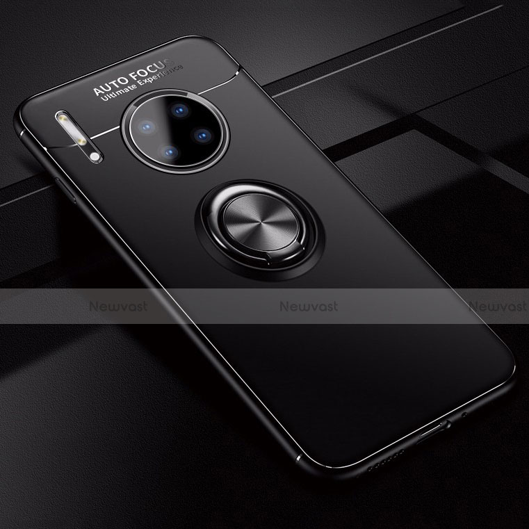 Ultra-thin Silicone Gel Soft Case Cover with Magnetic Finger Ring Stand for Huawei Mate 30 Pro 5G