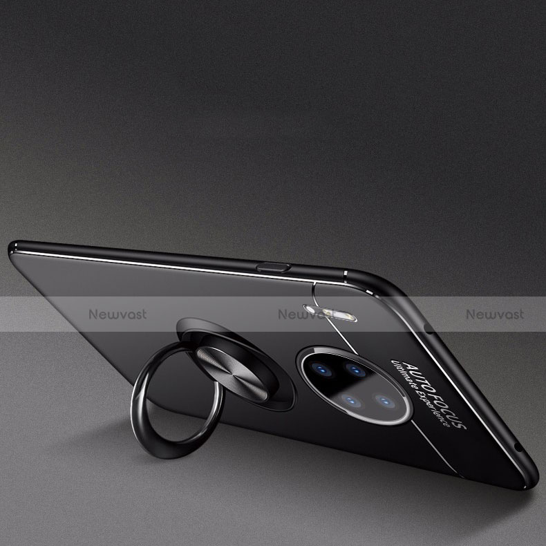 Ultra-thin Silicone Gel Soft Case Cover with Magnetic Finger Ring Stand for Huawei Mate 30 Pro 5G