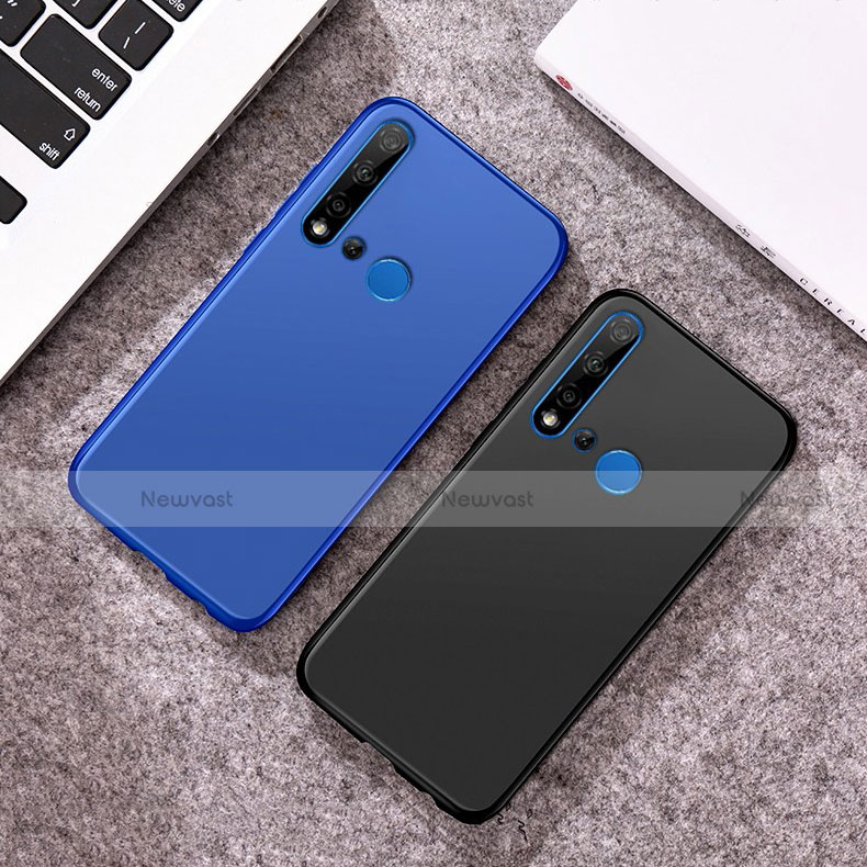 Ultra-thin Silicone Gel Soft Case Cover with Magnetic Finger Ring Stand for Huawei Nova 5i