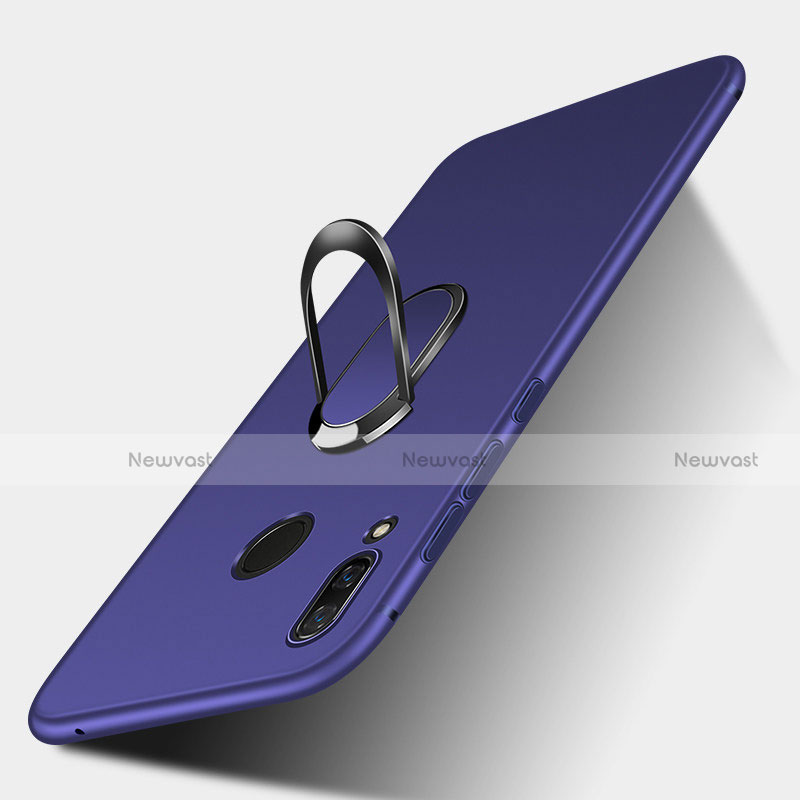 Ultra-thin Silicone Gel Soft Case Cover with Magnetic Finger Ring Stand for Huawei P Smart+ Plus