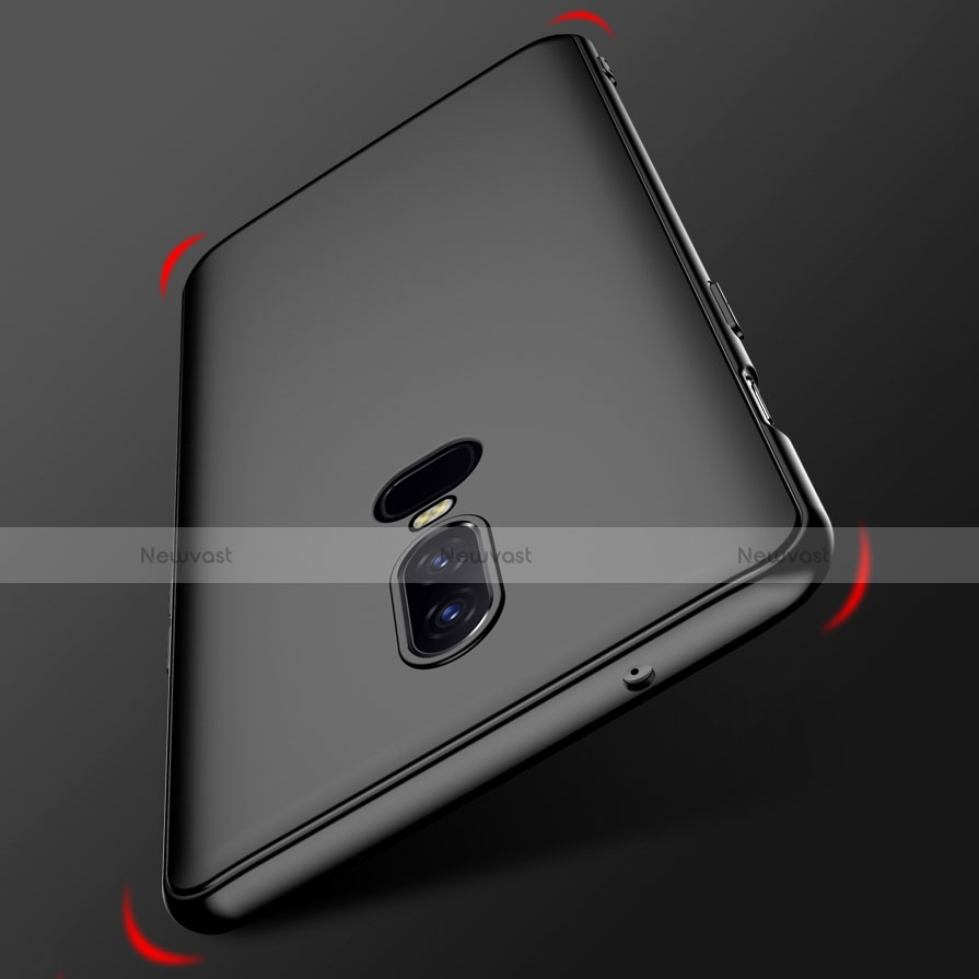 Ultra-thin Silicone Gel Soft Case Cover with Magnetic Finger Ring Stand for OnePlus 6T