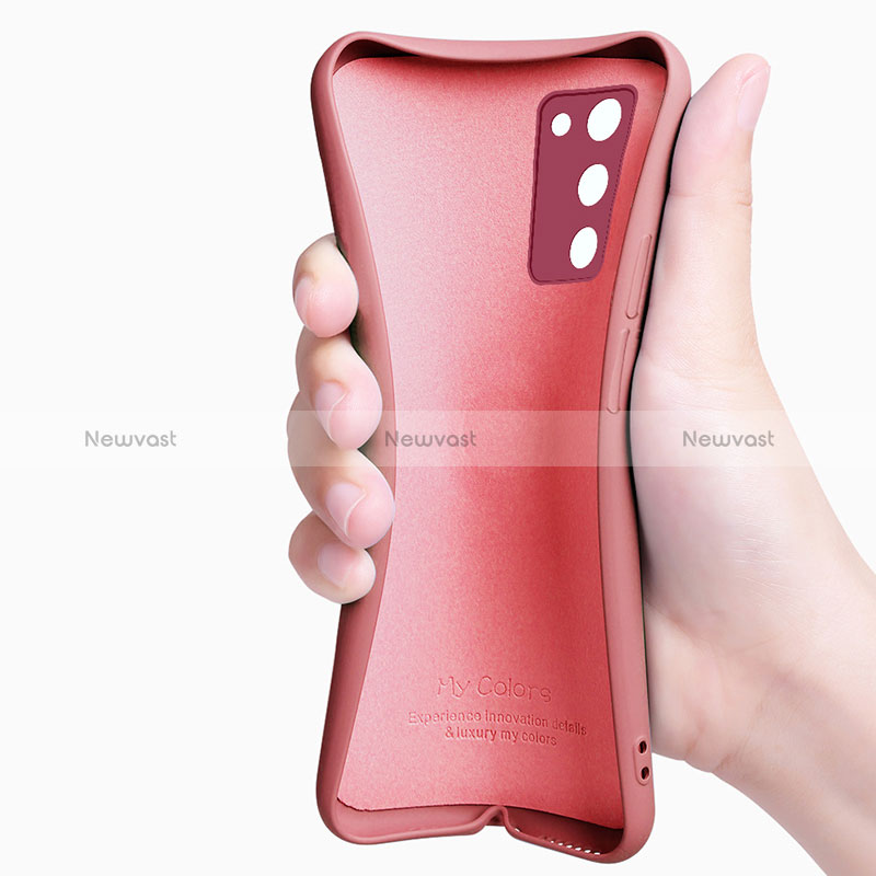 Ultra-thin Silicone Gel Soft Case Cover with Magnetic Finger Ring Stand for Oppo A56 5G