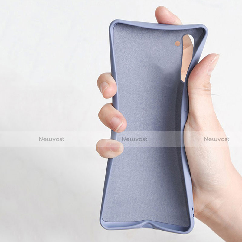 Ultra-thin Silicone Gel Soft Case Cover with Magnetic Finger Ring Stand for Oppo K7 5G