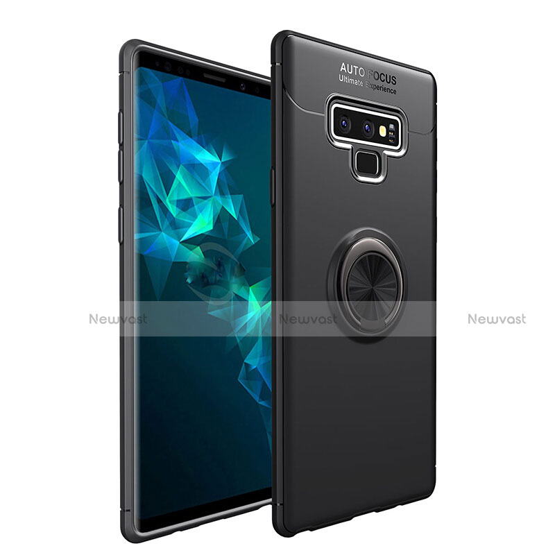 Ultra-thin Silicone Gel Soft Case Cover with Magnetic Finger Ring Stand for Samsung Galaxy Note 9