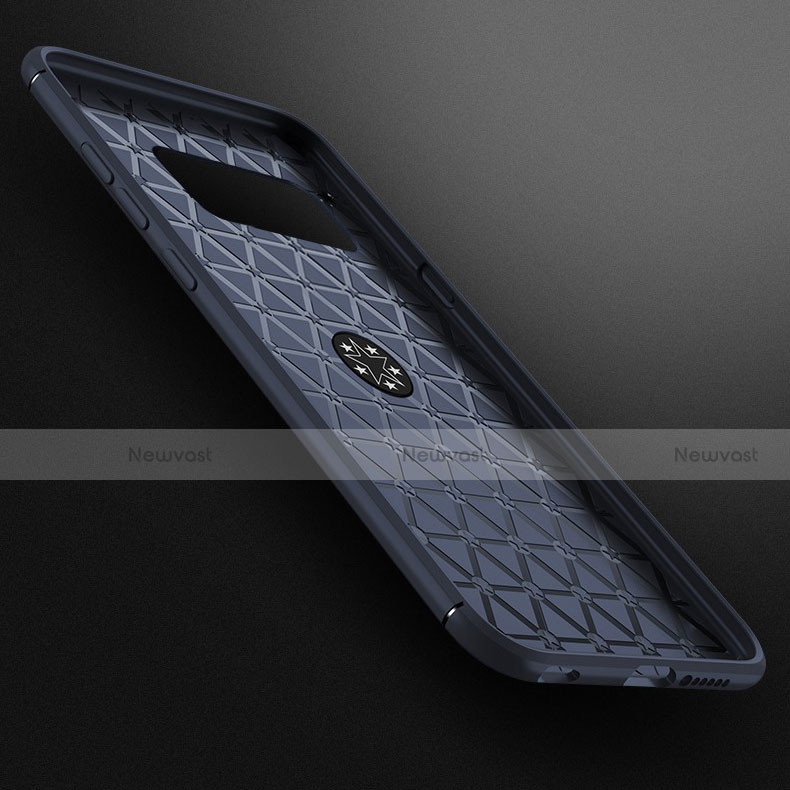 Ultra-thin Silicone Gel Soft Case Cover with Magnetic Finger Ring Stand for Samsung Galaxy S10 5G