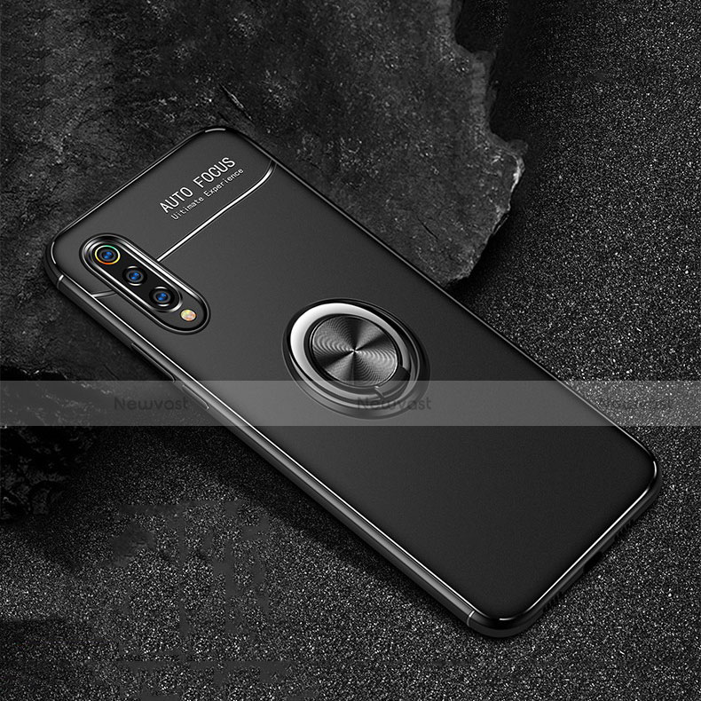 Ultra-thin Silicone Gel Soft Case Cover with Magnetic Finger Ring Stand for Xiaomi Mi 9 Pro