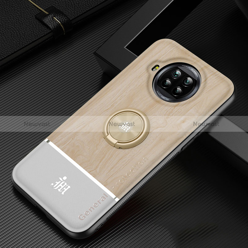 Ultra-thin Silicone Gel Soft Case Cover with Magnetic Finger Ring Stand JM1 for Xiaomi Mi 10T Lite 5G