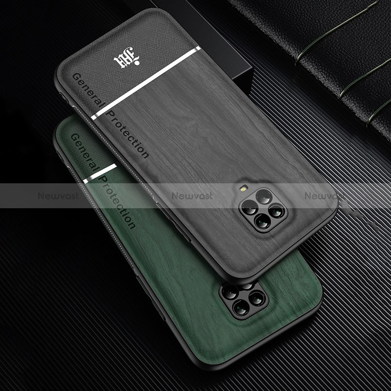 Ultra-thin Silicone Gel Soft Case Cover with Magnetic Finger Ring Stand JM1 for Xiaomi Redmi Note 9S