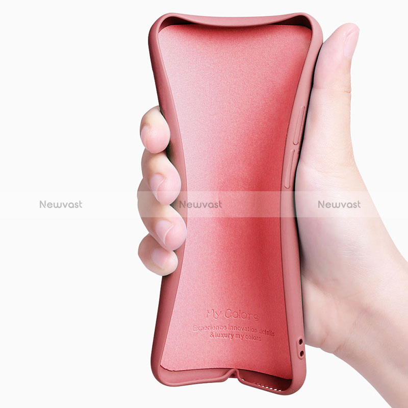 Ultra-thin Silicone Gel Soft Case Cover with Magnetic Finger Ring Stand S03 for Oppo Reno8 5G