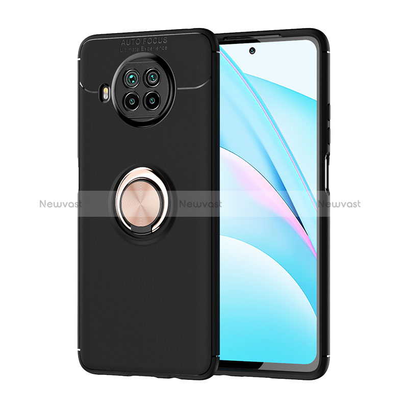 Ultra-thin Silicone Gel Soft Case Cover with Magnetic Finger Ring Stand SD1 for Xiaomi Mi 10T Lite 5G