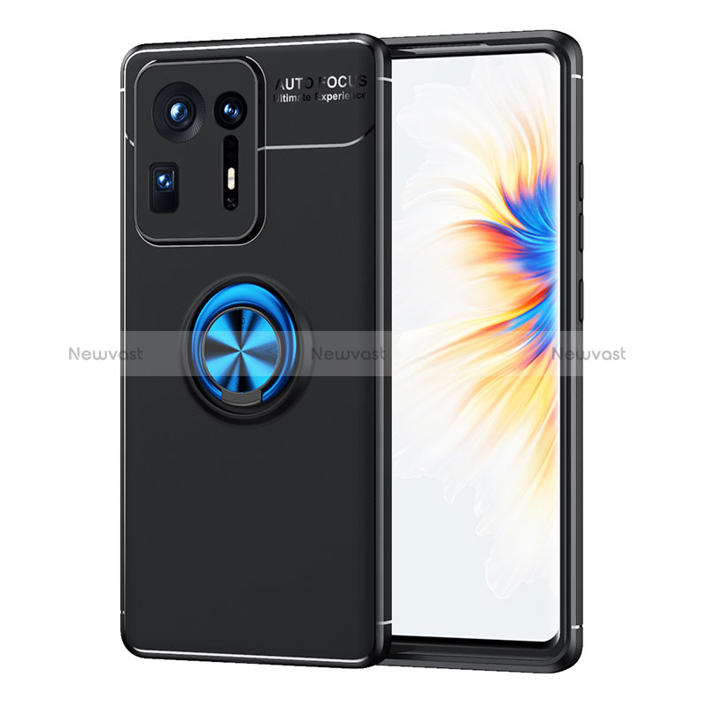 Ultra-thin Silicone Gel Soft Case Cover with Magnetic Finger Ring Stand SD1 for Xiaomi Mi Mix 4 5G