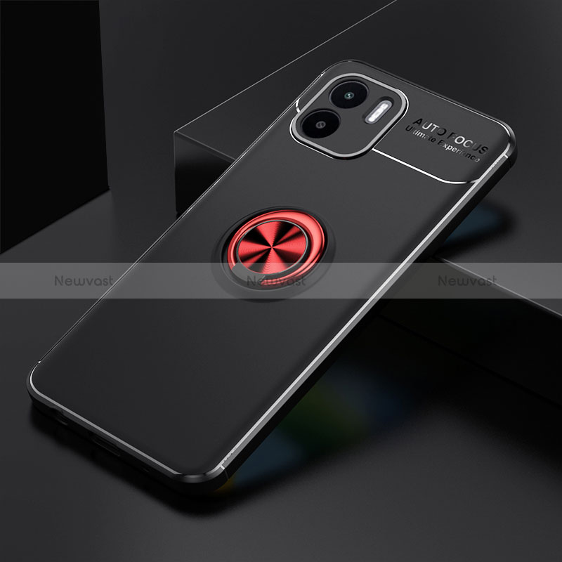Ultra-thin Silicone Gel Soft Case Cover with Magnetic Finger Ring Stand SD1 for Xiaomi Redmi A1