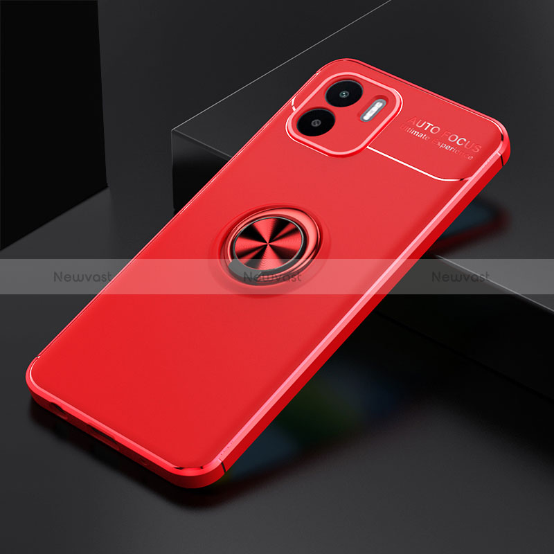 Ultra-thin Silicone Gel Soft Case Cover with Magnetic Finger Ring Stand SD1 for Xiaomi Redmi A1