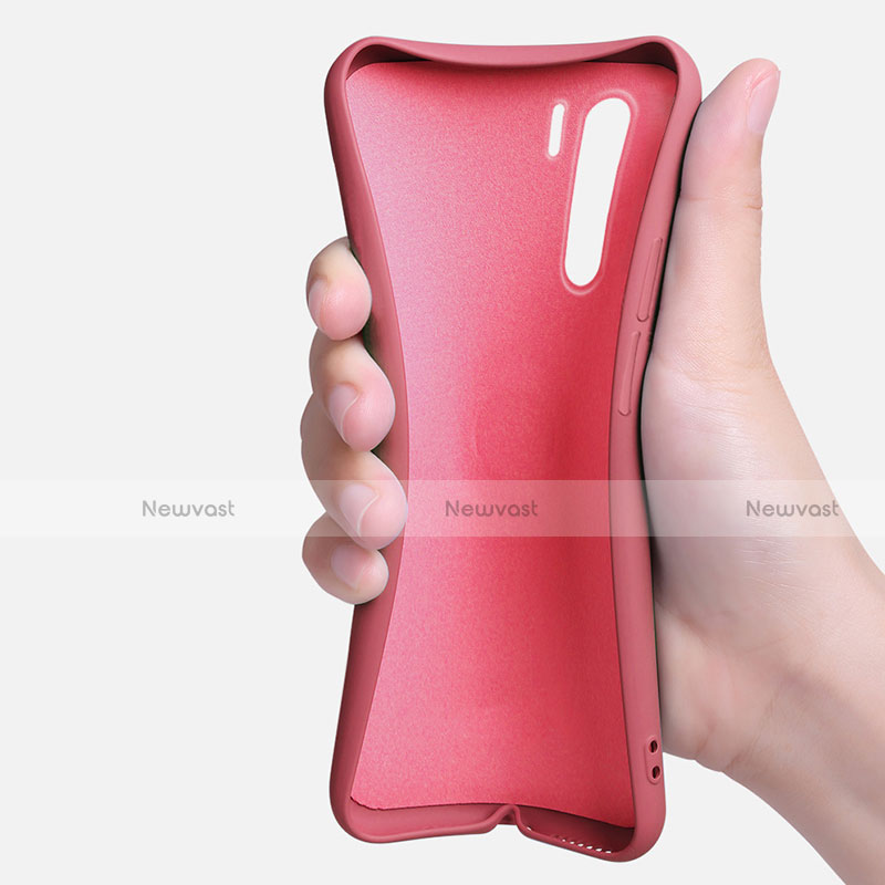 Ultra-thin Silicone Gel Soft Case Cover with Magnetic Finger Ring Stand T04 for Oppo Find X2 Lite