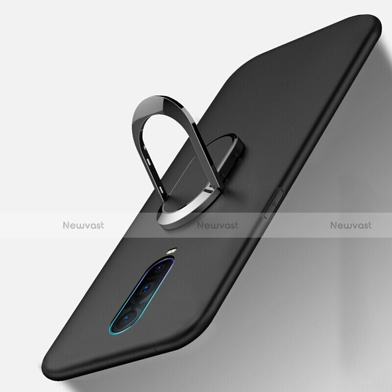Ultra-thin Silicone Gel Soft Case Cover with Magnetic Finger Ring Stand T04 for Oppo RX17 Pro
